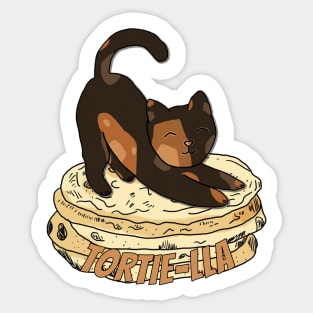 Tortie Pun: Tortilla Sticker